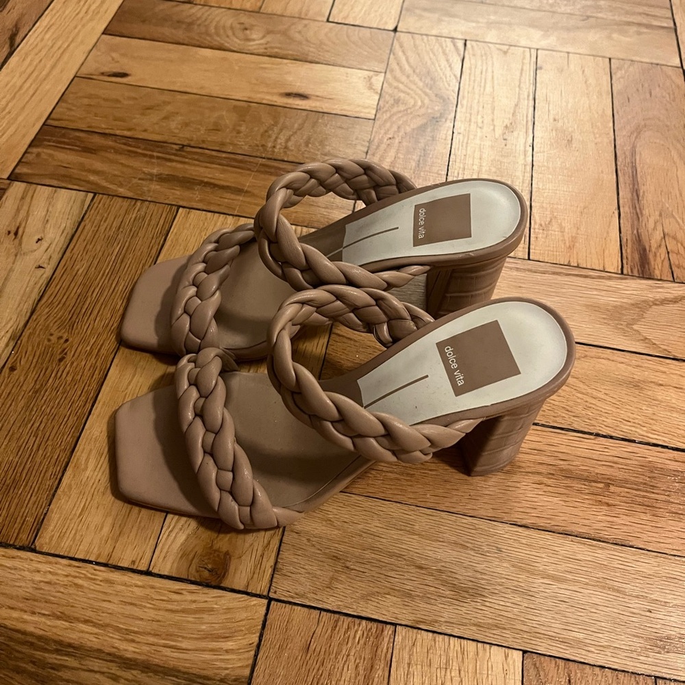 Tan/nude dolce vita sandal heels great for summer
